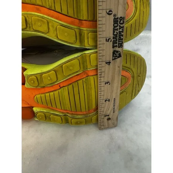 Nike Air Max 270 Men's 10 Shoes Grey Volt Orange AH8050-012