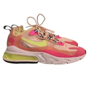 Nike Air Max 270 React Pink Volt Neon Women’s Size 7.5 Shoes Sail DC1863-600