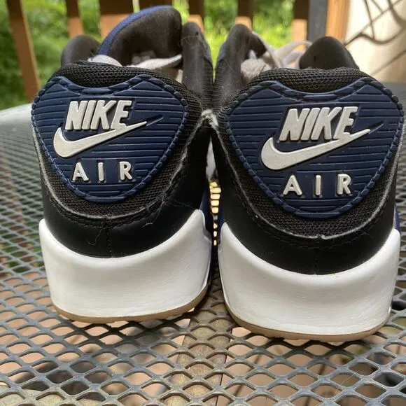 Nike Air Max 90 Men's Size 8.5 US FB9658-400 Midnight Navy White Athletic Shoes