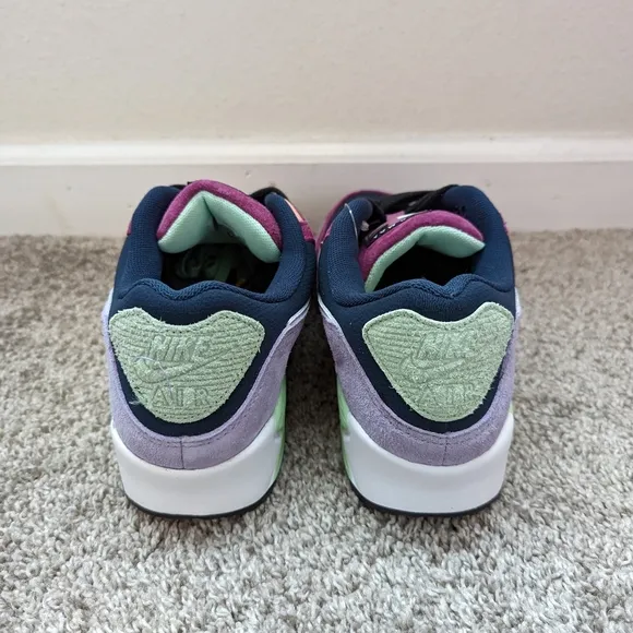 Nike Air Max 90 NRG Shoes Light Bordeaux Armory Navy DM0035-500 Men's