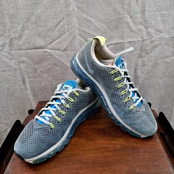 Nike Air Max Motion Men Shoes Blue/Volt/Black/Light Magnet Grey 631767-401 Sz 10