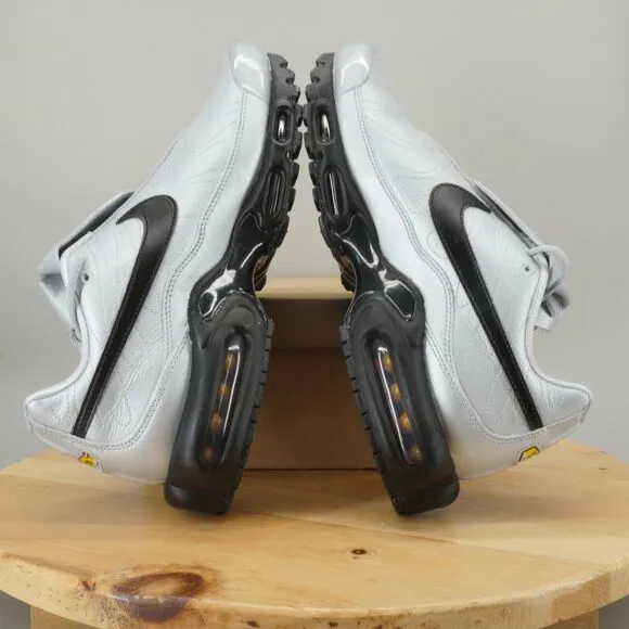 Nike Air Max Plus Tiempo Mens Size 13 Shoes Wolf Grey Black Leather Sneakers NEW