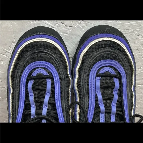 Nike Air VaporMax '97 GS Kid's Size 7Y (Women's 8.5) Black/Persian Violet-White