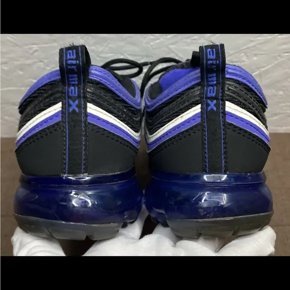 Nike Air VaporMax '97 GS Kid's Size 7Y (Women's 8.5) Black/Persian Violet-White
