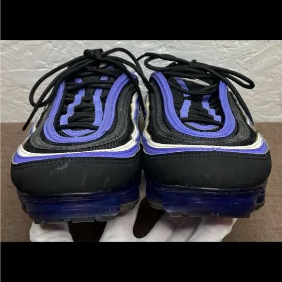 Nike Air VaporMax '97 GS Kid's Size 7Y (Women's 8.5) Black/Persian Violet-White