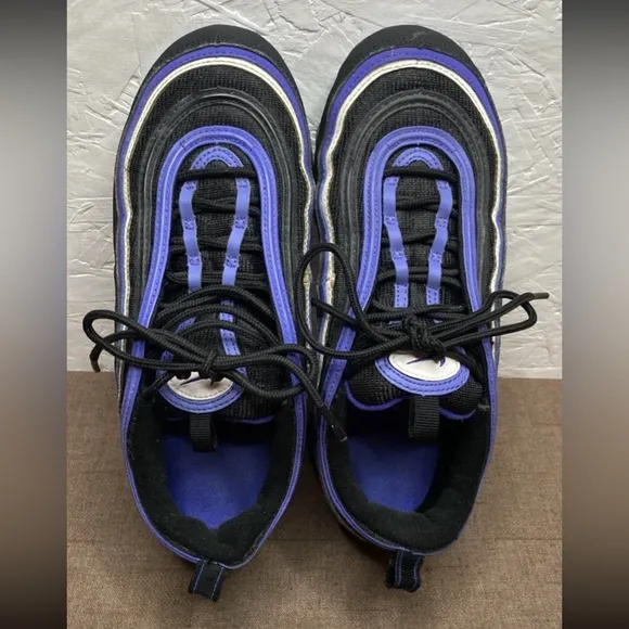 Nike Air VaporMax '97 GS Kid's Size 7Y (Women's 8.5) Black/Persian Violet-White