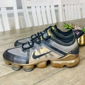Nike Air VaporMax GS Black Gold Women’s Size 8.5