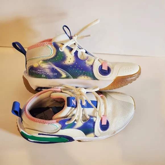 Nike Air Zoom Crossover 2 SE GS Light Ultramarine Kids Basketball Shoes Size 4