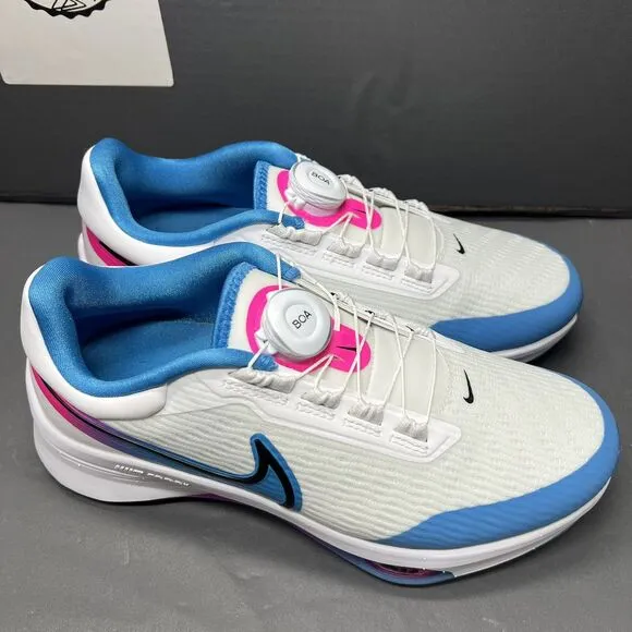 NIKE AIR ZOOM INFINITY TOUR NEXT% BOA WHITE BLUE PINK DJ5590-100 Men Size 7 NEW