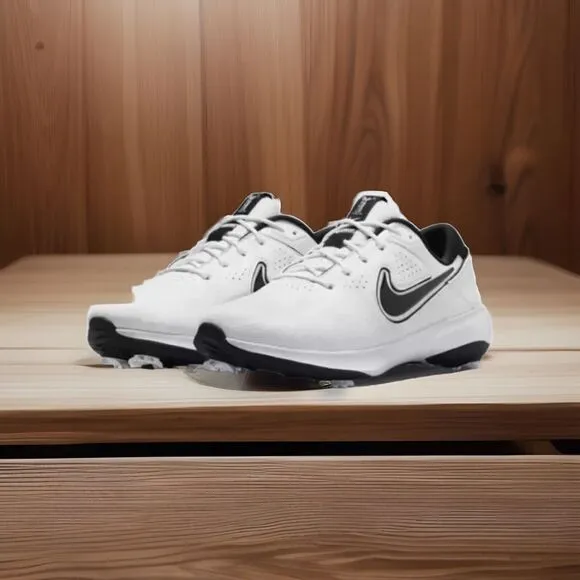 Nike Air Zoom Victory Pro 3 Mens 9.5 Golf Shoes DV6800-110 White Black Leather