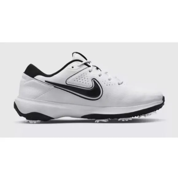 Nike Air Zoom Victory Pro 3 Mens 9.5 Golf Shoes DV6800-110 White Black Leather