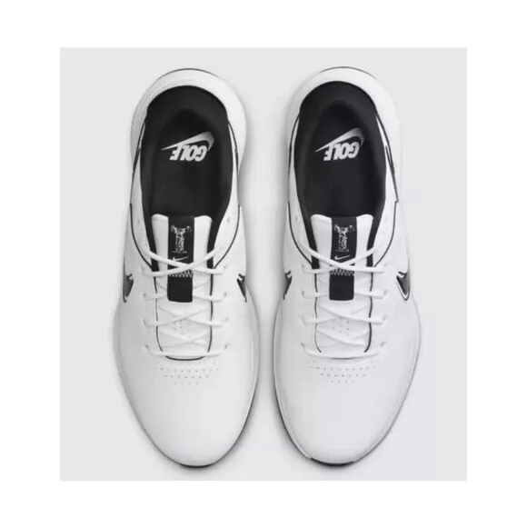 Nike Air Zoom Victory Pro 3 Mens 9.5 Golf Shoes DV6800-110 White Black Leather