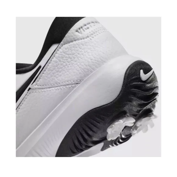 Nike Air Zoom Victory Pro 3 Mens 9.5 Golf Shoes DV6800-110 White Black Leather