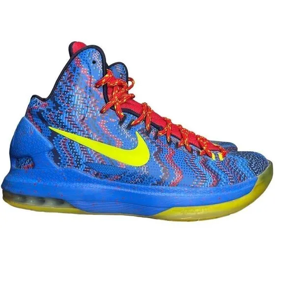 Nike Air Zoom KD V 5 Kevin Durant Men’s Size 8 XMAS 554988-401 NERF GALAXY