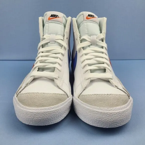 Nike Blazer Mid 77 GS Size 7Y Sneakers Shoes White Red Blue Habanero DA4086-117