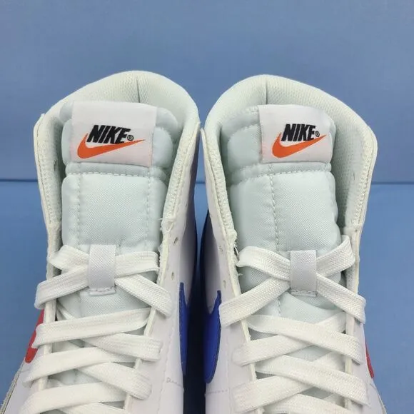 Nike Blazer Mid 77 GS Size 7Y Sneakers Shoes White Red Blue Habanero DA4086-117
