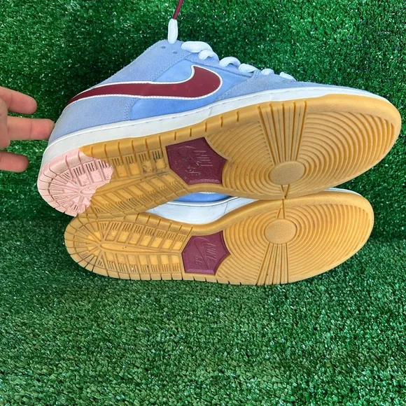 Nike Blue and Red Skateboarding Sneakers