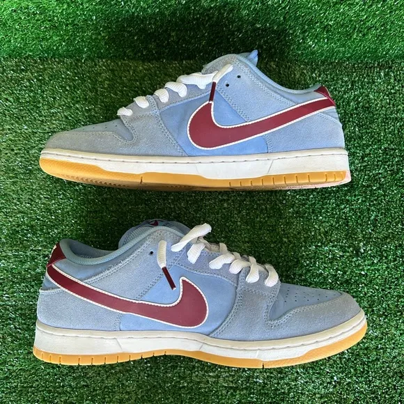 Nike Blue and Red Skateboarding Sneakers