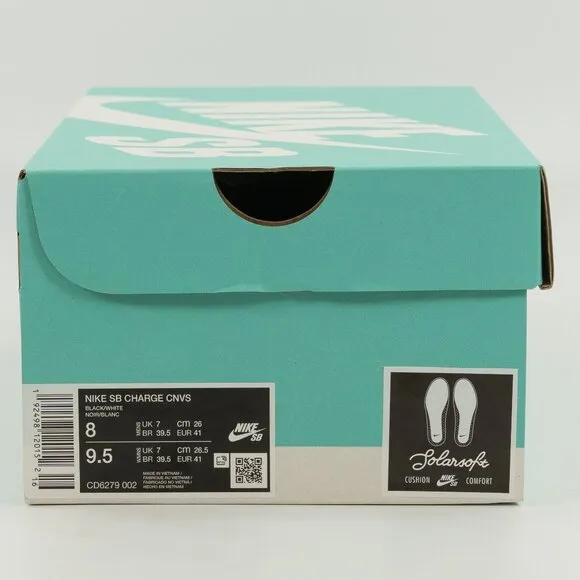 Nike Charge Canvas SB 'Black' CD6279-002 Skateboarding Multi Size