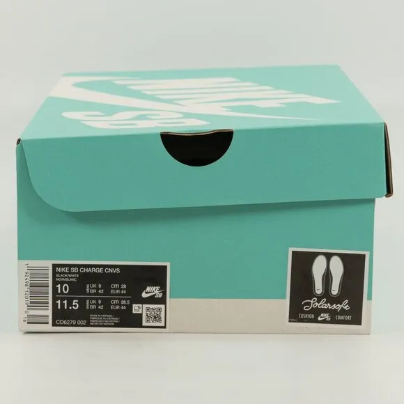 Nike Charge Canvas SB 'Black' CD6279-002 Skateboarding Multi Size