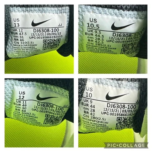 Nike Crater Impact SE White Sail Light Bone Sizes 10-13 Running Shoes Men's