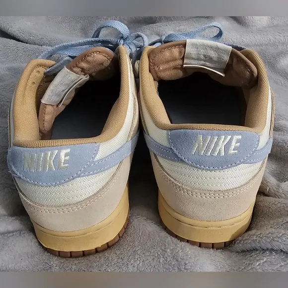 Nike - Dunk Low Coconut Milk/Light Armory Blue Sneakers - Size M 10.5 / W 12
