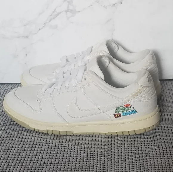 Nike Dunk Low SE The Future Is Equal Womens Sneakers Shoes White Size 9.5