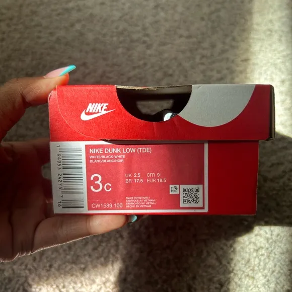 Nike Dunk LowBaby/Toddler Shoes size 3c