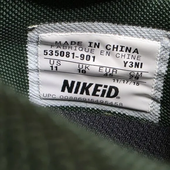 Nike Dunks Low ID Green Bay Packers Men’s 10 Shoes 535081-901 Size 11