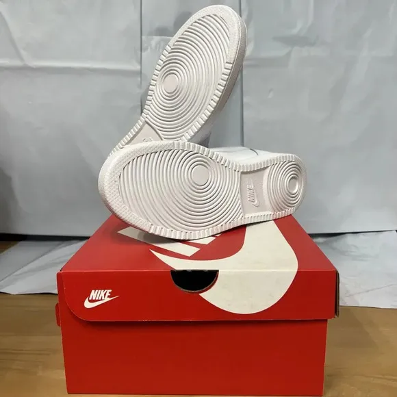 Nike Ebernon Low AQ1779-100 Sneaker Women's US 9.5 White Leather Shoes BBS145