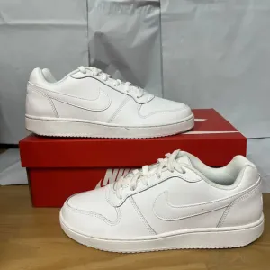 Nike Ebernon Low AQ1779-100 Sneaker Women's US 9.5 White Leather Shoes BBS145