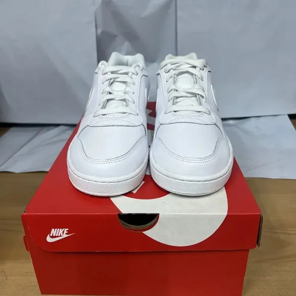 Nike Ebernon Low AQ1779-100 Sneaker Women's US 9.5 White Leather Shoes BBS145