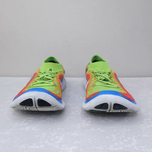 NIKE Flyknit Free 5.0 Men’s US 12.5 Rainbow Electric Green Athletic Shoes