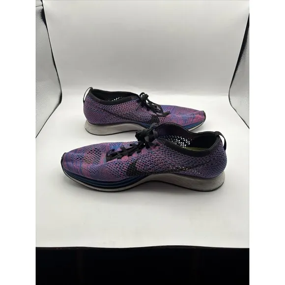 Nike Flyknit Racer Game Royal Indigo Mens Size 10M Running Shoes Sneakers