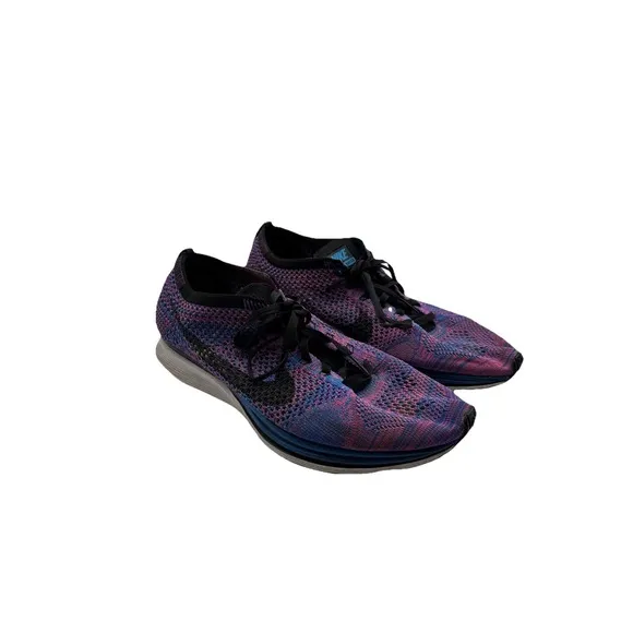 Nike Flyknit Racer Game Royal Indigo Mens Size 10M Running Shoes Sneakers