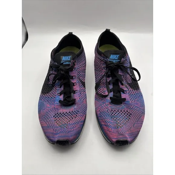 Nike Flyknit Racer Game Royal Indigo Mens Size 10M Running Shoes Sneakers