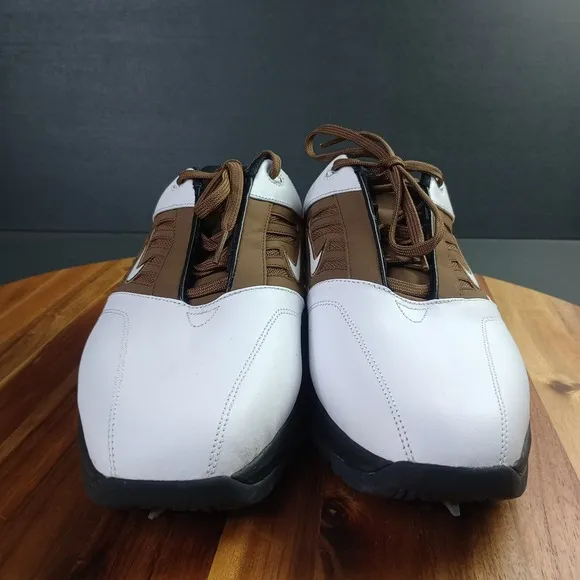 Nike Golf Shoes Mens Sz 10.5 W SP-4 Saddle Sports Performance White Brown NEW
