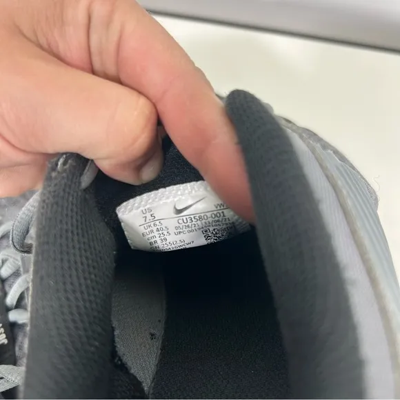 Nike Gray and Black Athletic Shoes