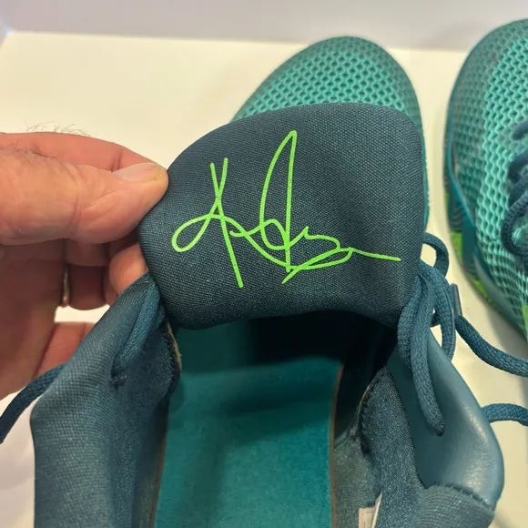 Nike Green and Gold Athletic Shoes