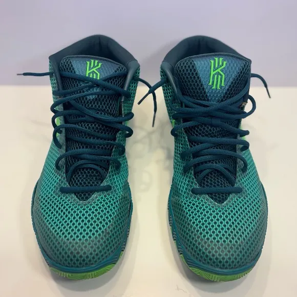 Nike Green and Gold Athletic Shoes