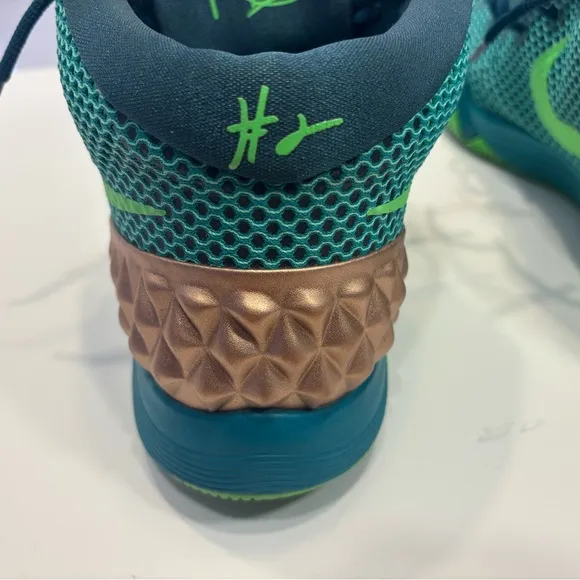 Nike Green and Gold Athletic Shoes