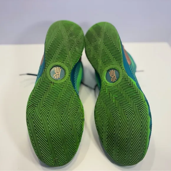 Nike Green and Gold Athletic Shoes