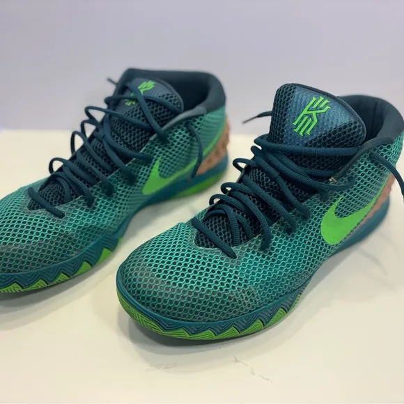 Nike Green and Gold Athletic Shoes