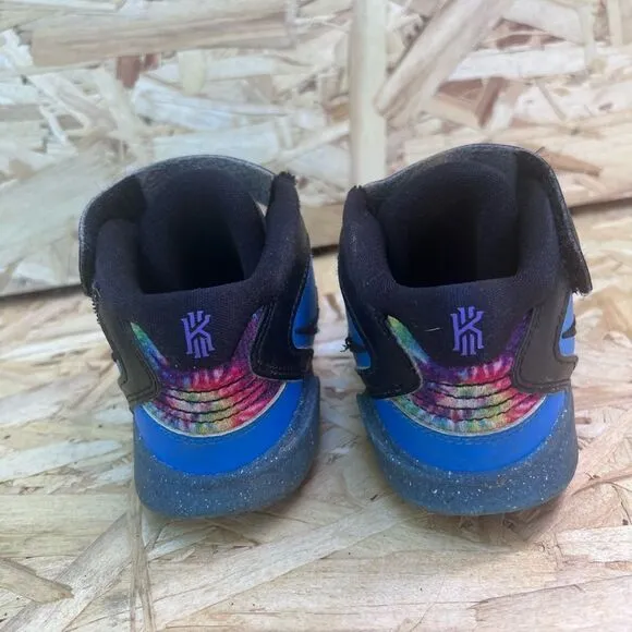 Nike Kyrie Blue Tie Dye Infinity SE Velcro High Top Sneakers Athletic Shoes 9C