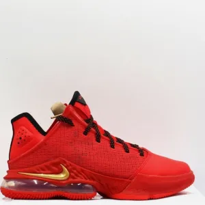 Nike LeBron 19 Low University Red Crimson Basketball Shoes- Size 11