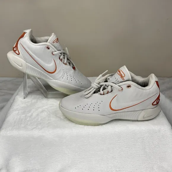 Nike LeBron 21 Akoya FV2345-001 Men's 6.5 Light Bone Campfire Orange Nwob