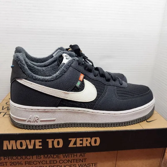 Nike - Men's Nike Air Force 1 '07 LV8 Sneakers, Size 8.5, Black/White - NWT!