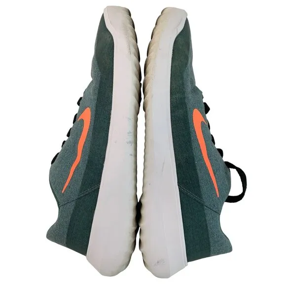 Nike Mens Victory Golf Lite Shoes Size 9 Green Orange Swoosh Logo Used 7935