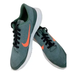 Nike Mens Victory Golf Lite Shoes Size 9 Green Orange Swoosh Logo Used 7935