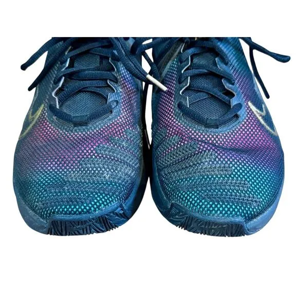 NIKE Metcon 9 PRM Black Fireberry Metallic Gold Shoes Women's 8.5 MINT CONDITION